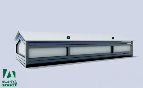 300x700 Çatılı Demonte Konteyner - Alanya Konteyner