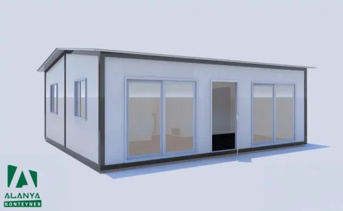 600x700 Birleşimli Konteyner 2+1 Wc-Duş-Mutfak - Alanya Konteyner