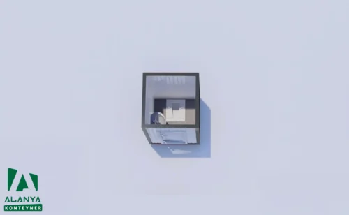 K-1 Tekli Wc-Duş Konteyner - Alanya Konteyner