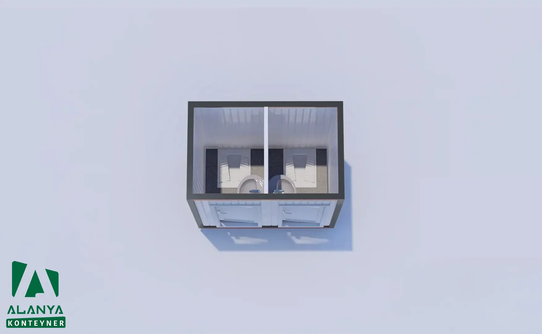 K-2 İkili Wc-Duş Konteyner - Alanya Konteyner