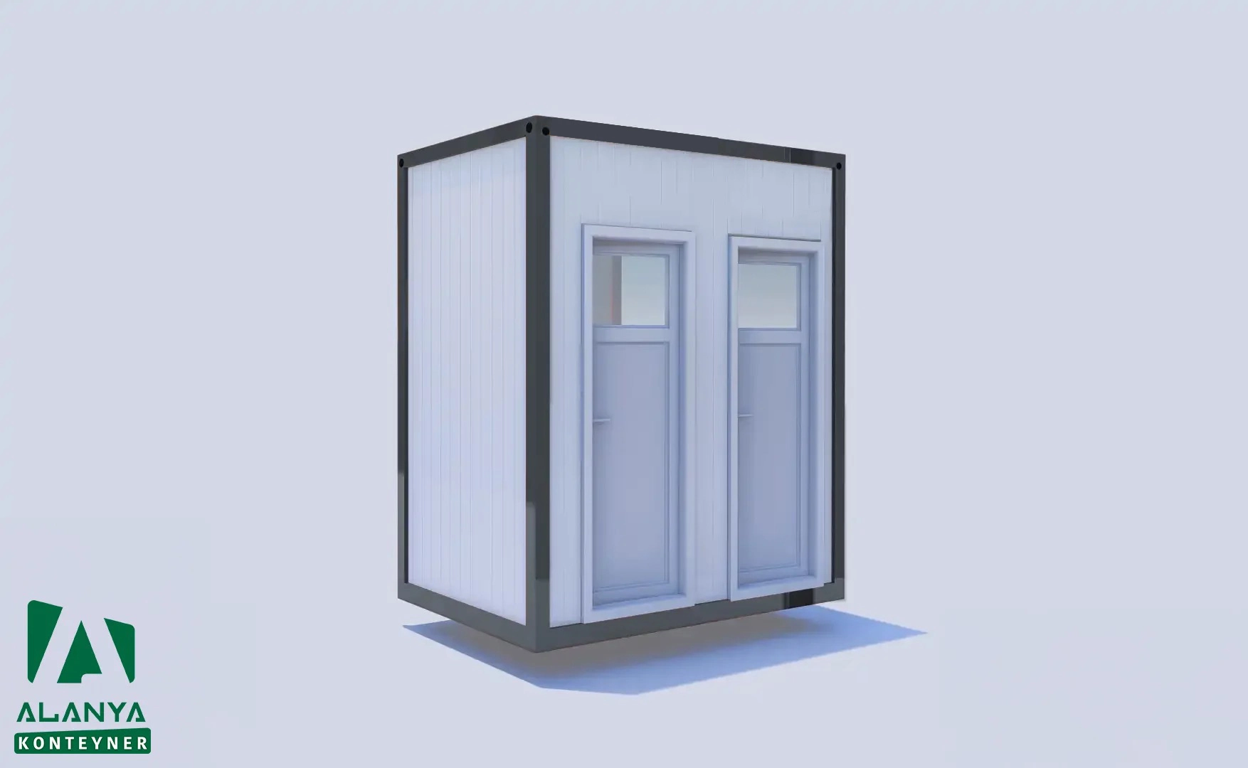 K-2 İkili Wc-Duş Konteyner - Alanya Konteyner