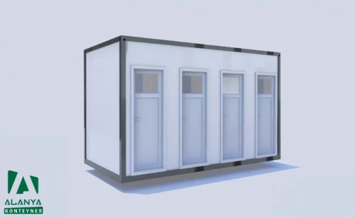 K-4 Dörtlü Wc-Duş Konteyner - Alanya Konteyner