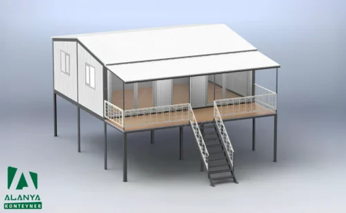 Platformlu Balkonlu Konteyner - Alanya Konteyner